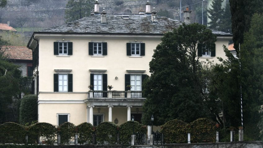 COMO, ITALY - MARCH 18: Villa Oleandra, owned by George Clooney, is seen on March 18, 2006 in Como, Italy.