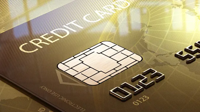 credit card with chip