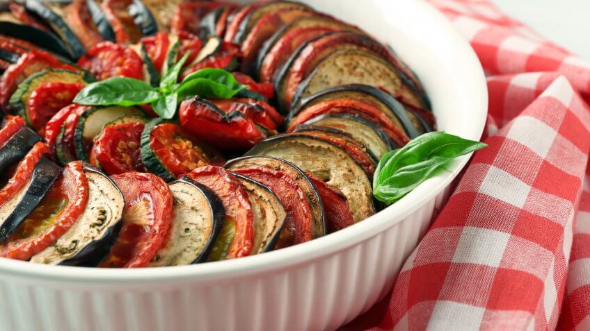 Slow-Roasted Early Season Ratatouille