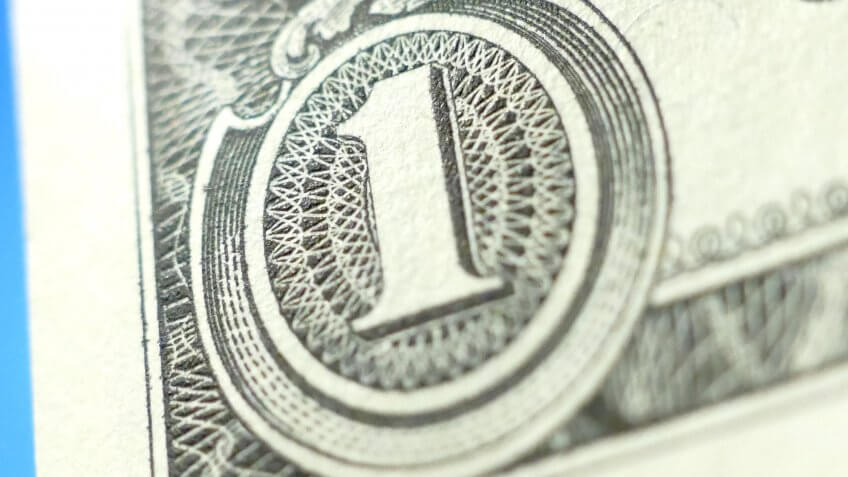 close up of US dollar bill