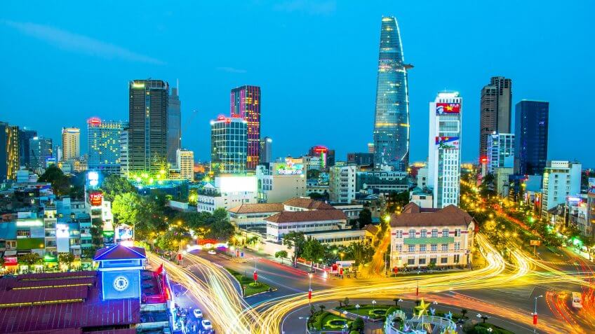 Los Angeles to Ho Chi Minh City, Vietnam