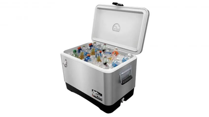 Igloo 54 Quart Stainless Steel Cooler: $134.99