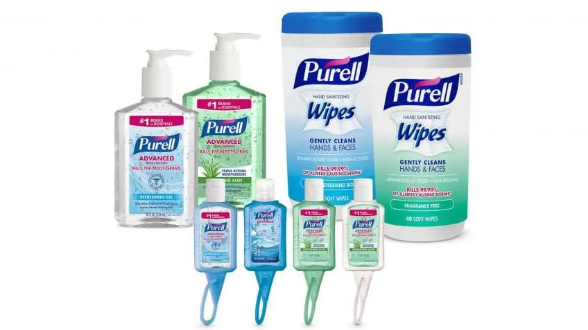 Purell Hand Sanitizer and Wipes Kit: $17.99