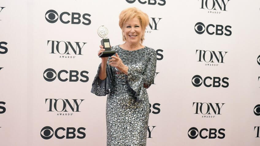 <strong>Best Performance by an Actress in a Leading Role in a Musical </strong><strong>—</strong><strong> Bette Midler Net Worth: </strong><strong>$230 Million</strong>