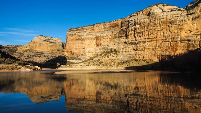 Echo Park in Dinosaur National Monument, Northwest Colorado, Confluence of the Yampa and Green Rivers.