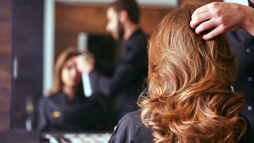 22 Industries That Pay Less (and More) Than They Did 10 Years Ag, Women's haircut. hairdresser, beauty salon