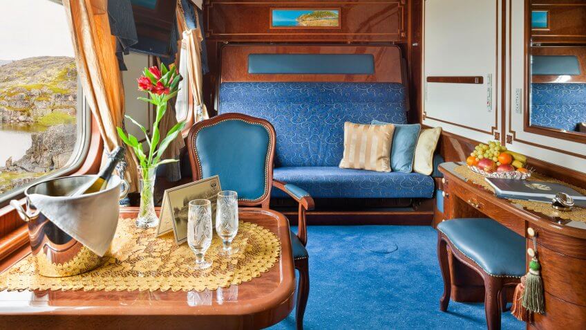 Imperial Suite of Golden Eagle train.