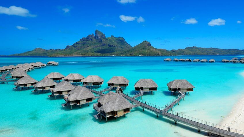 Bora Bora, Four Seasons, over the water bungalow.