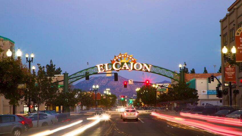 Downtown El Cajon Sign, San Diego CA.