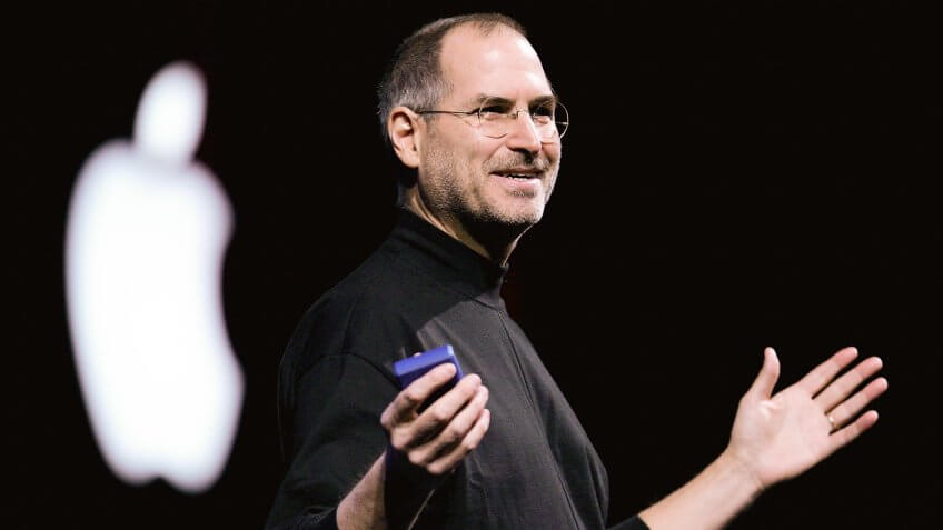 Steve Jobs presenting keynote