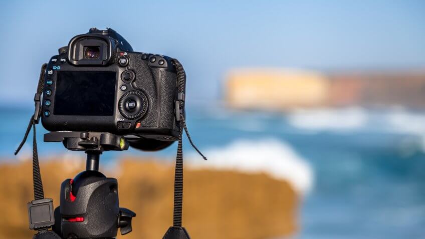 camera on tripod