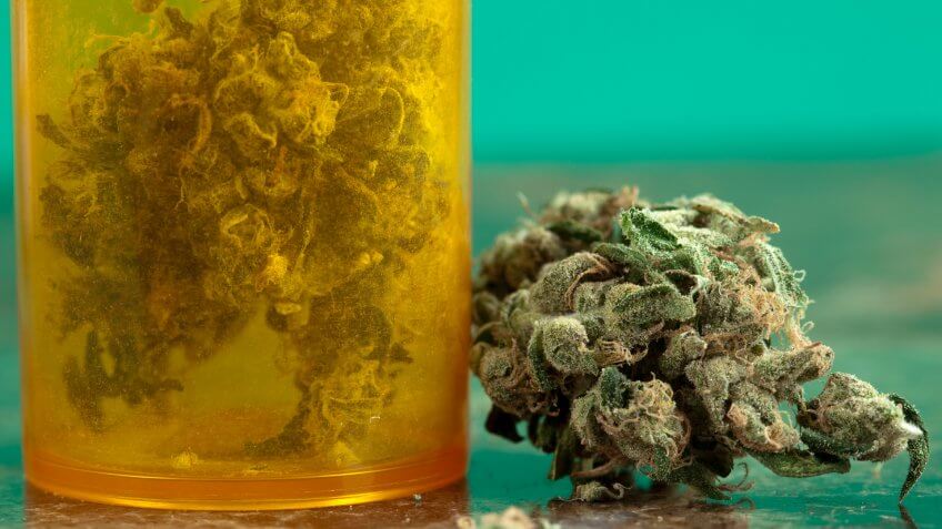 Concepts And Ideas, Green Color, Healthcare And Medicine, Herbal Medicine, Marijuana - Herbal Cannabis, Medicine, Medicine And Science, Narcotic