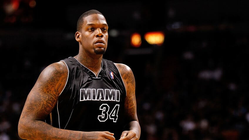 MIAMI, FL - JANUARY 19: Eddy Curry #34 of the Miami Heat shoots a free throw during a game against the Los Angeles Lakers at American Airlines Arena on January 19, 2012 in Miami, Florida.
