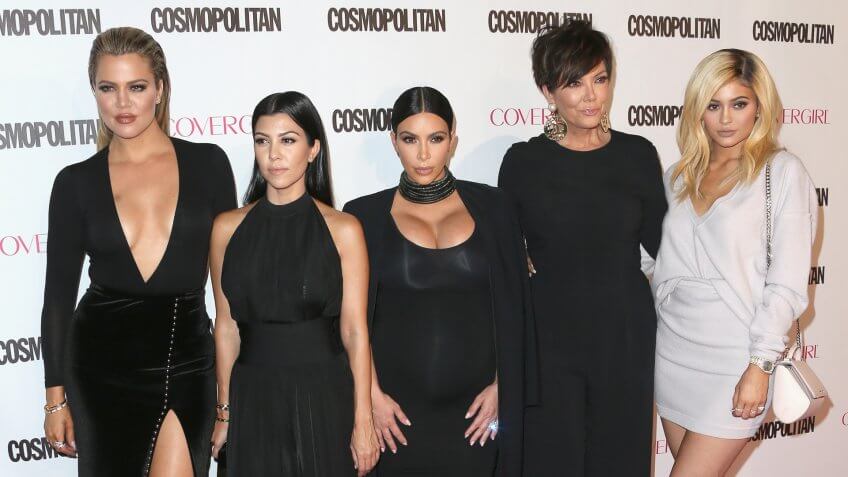 11621, 2015 in West Hollywood, CA - OCTOBER 12: (L-R) TV personalities Khloe Kardashian, California. (Photo by Frederick M. Brown/Getty Images), Celebrities, Kim Kardashian, Kourtney Kardashian, Kris Jenner and Kylie Jenner attend Cosmopolitan's 50th Birthday, West Hollywood