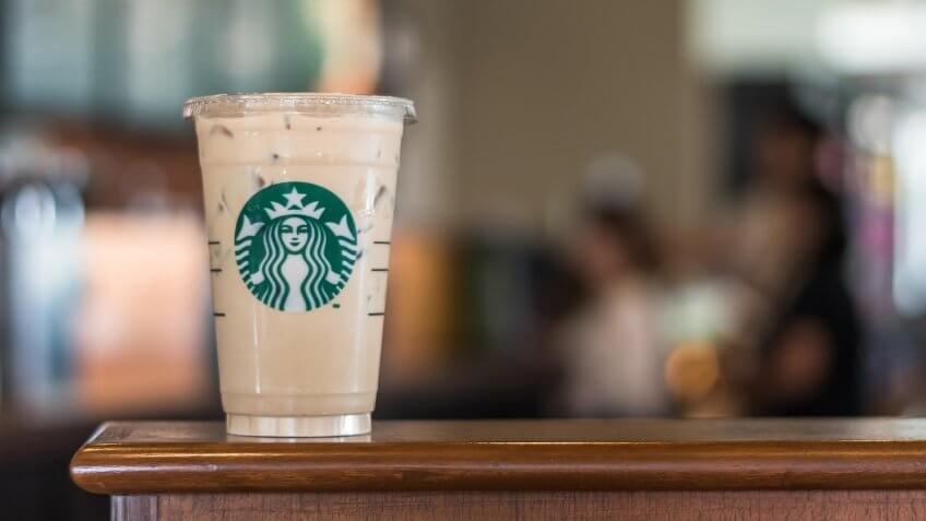 Starbucks, beverage, iced coffee