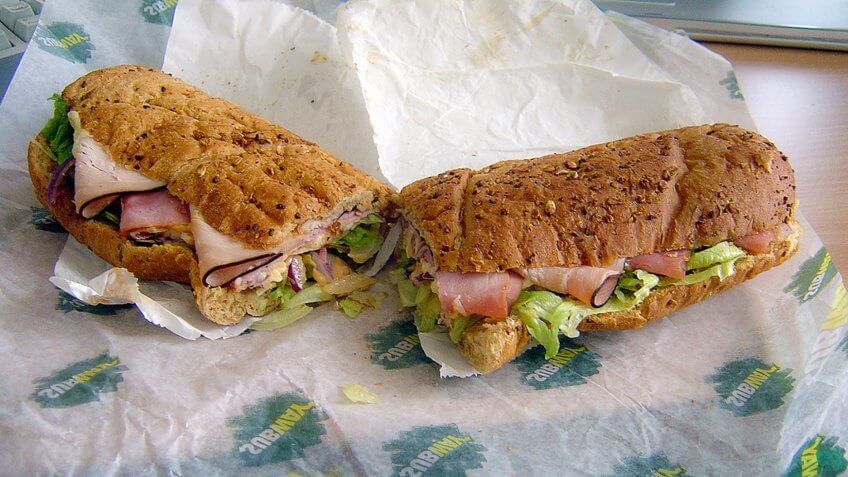 Subway, footlong, sandwiches