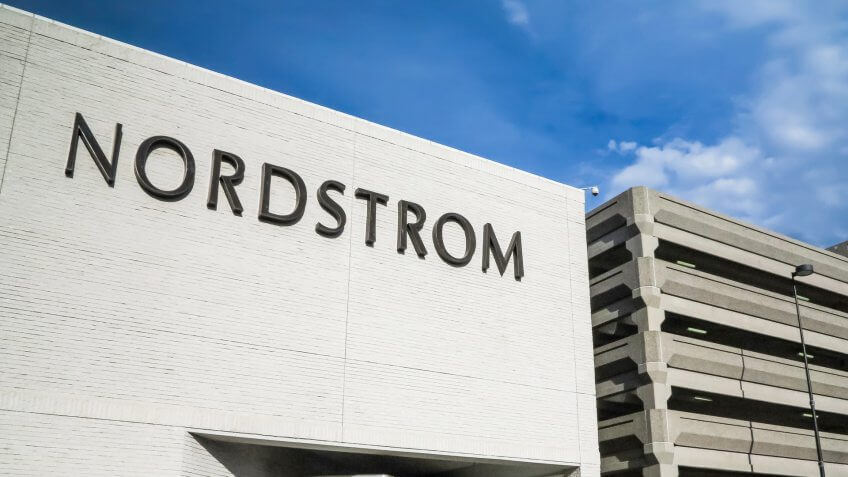 2014: Detail of the Nordstrom shop in Denver. Nordstrom is an Am, DENVER, USA - JUNE 25, founded at 1901.