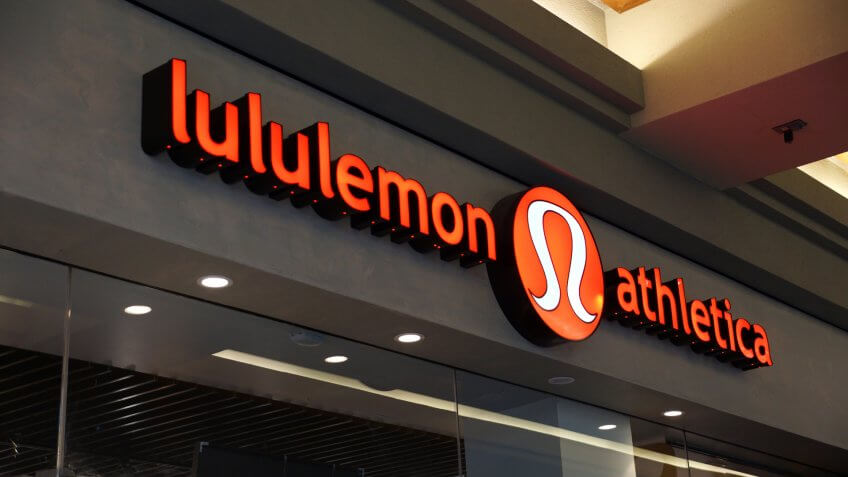 2014., 2014: Lululemon store exterior and sign at the Ala Moana Center , HONOLULU - AUGUST 7