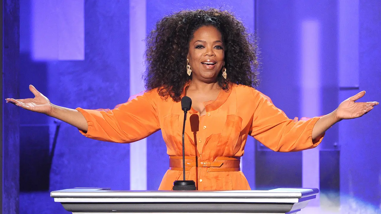 PASADENA, CA - FEBRUARY 22: Oprah Winfrey speaks onstage during the 45th NAACP Image Awards presented by TV One at Pasadena Civic Auditorium on February 22, 2014 in Pasadena, California.
