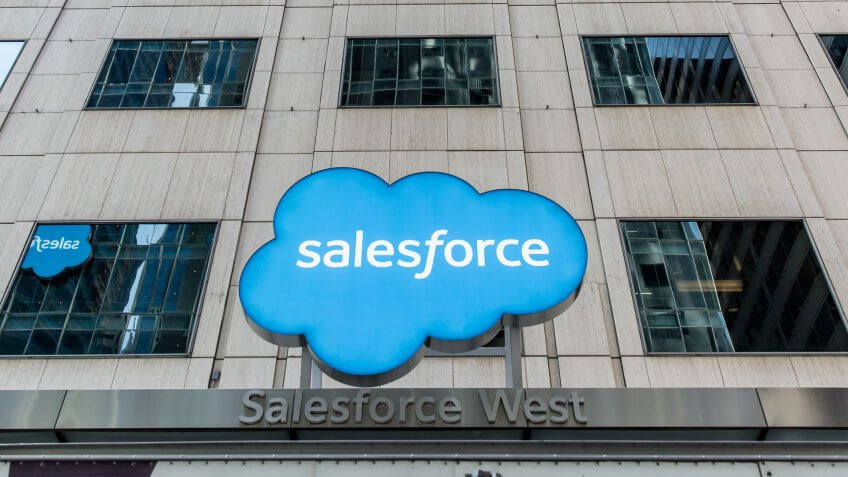 San Francisco, United States - September 14, 2016: Outside Salesforce in San Francisco, located at 50 Fremont St.