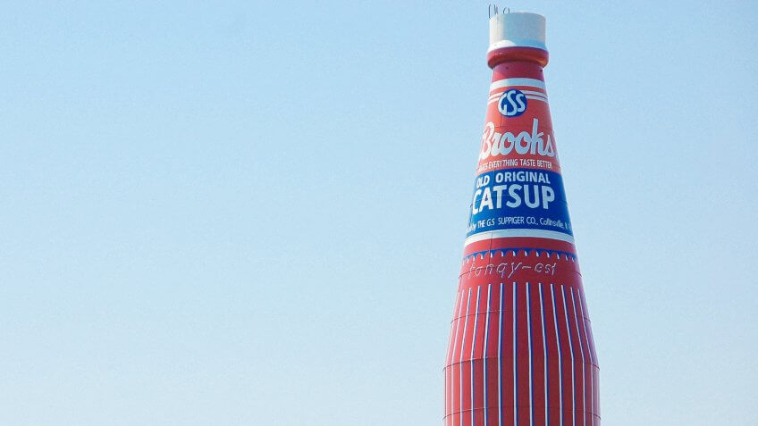 11662, Holiday, Horizontal, Illinois, catsup, collinsville, exposure, worlds largest catsup bottle