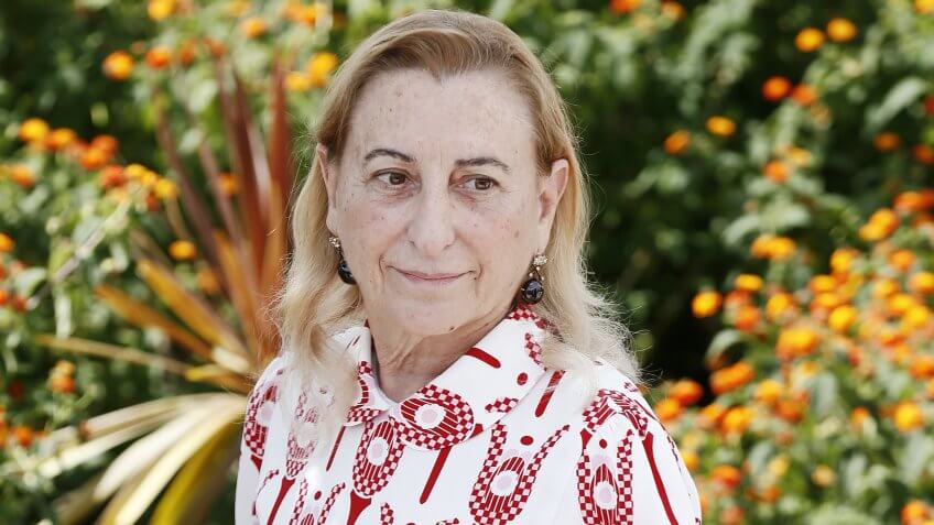 CANNES, FRANCE - MAY 22: Miuccia Prada attends the 'Carne Y Arena' Photo-call during the 70th Cannes Film Festival on May 22, 2017 in Cannes, France.