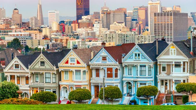 The Painted Ladies of San Francisco, USA., california