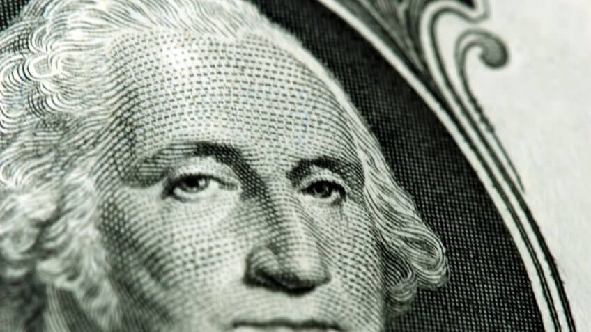 George Washington portrait dollar bill