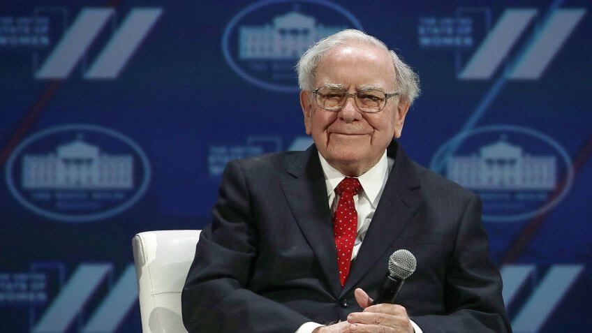 WASHINGTON, DC - JUNE 14: Warren Buffet participates in a discussion during the White House Summit on the United State Of Women June 14, 2016 in Washington, DC.