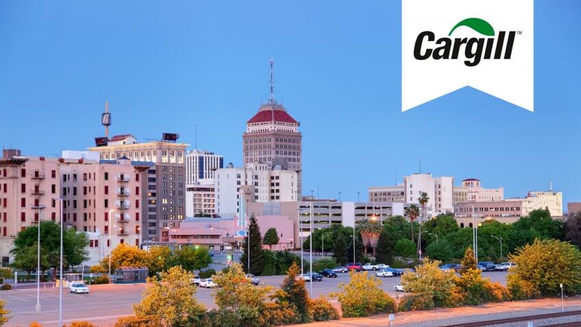 Downtown Fresno, California.