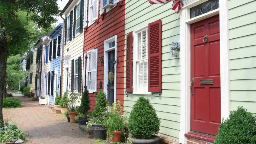 City street in Old Town, Alexandria, VA.