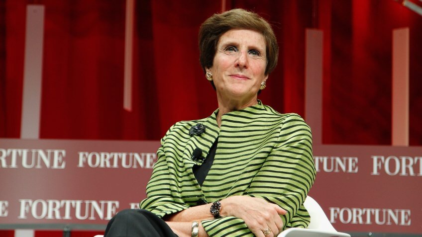 WASHINGTON, DC - OCTOBER 13: Chairman and CEO of Mondelez International Irene Rosenfeld speaks onstage during Fortune's Most Powerful Women Summit - Day 2 at the Mandarin Oriental Hotel on October 13, 2015 in Washington, DC.