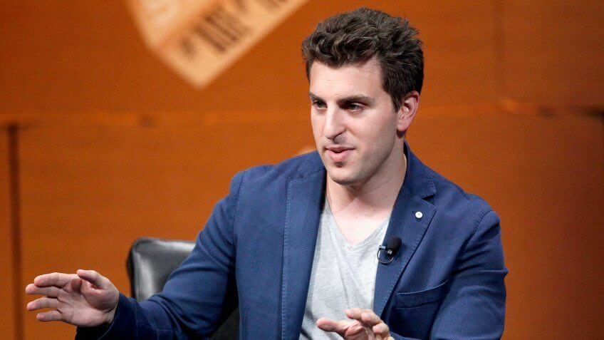 SAN FRANCISCO, CA - OCTOBER 09: Airbnb Co-Founder and CEO Brian Chesky speaks onstage during "Generation Next" at the Vanity Fair New Establishment Summit at Yerba Buena Center for the Arts on October 9, 2014 in San Francisco, California.
