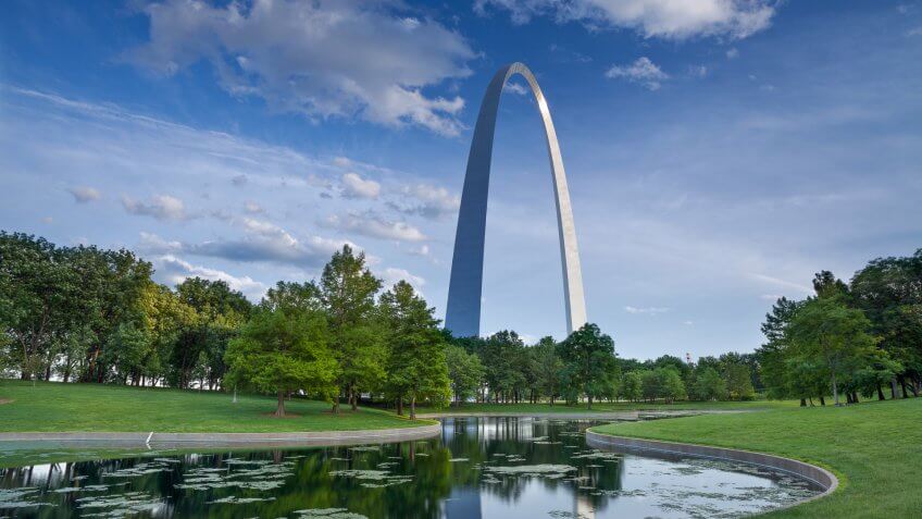 11601, Architecture, Eero Saarinen, Gateway Arch, Horizontal, Missiouri, St. Louis, States, USA, america, solar eclipse, totality