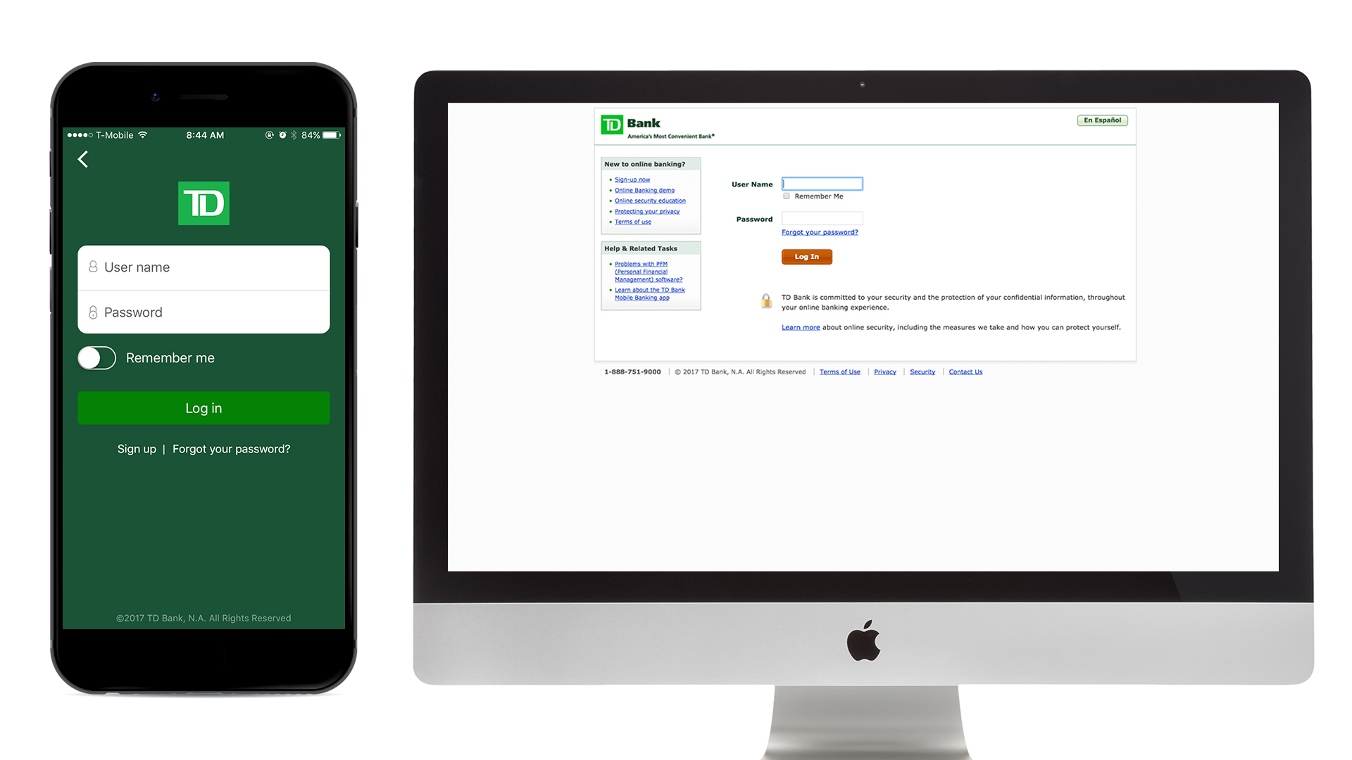 td bank online mobile