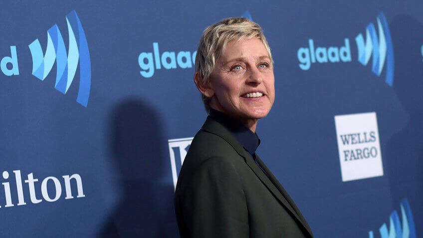 BEVERLY HILLS, CA - MARCH 21: Comedian Ellen DeGeneres attends the 26th Annual GLAAD Media Awards at The Beverly Hilton Hotel on March 21, 2015 in Beverly Hills, California.