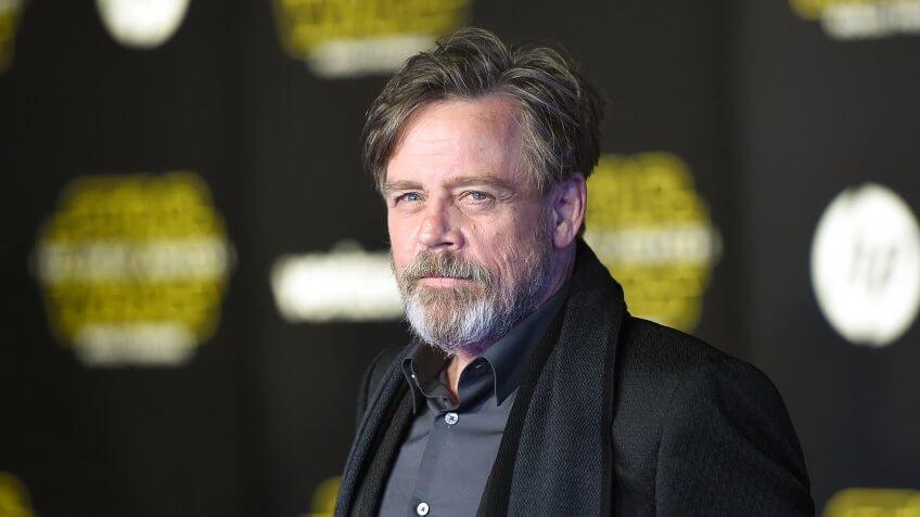 HOLLYWOOD, CA - DECEMBER 14: Actor Mark Hamill attends Premiere of Walt Disney Pictures and Lucasfilm's 'Star Wars: The Force Awakens' on December 14, 2015 in Hollywood, California.