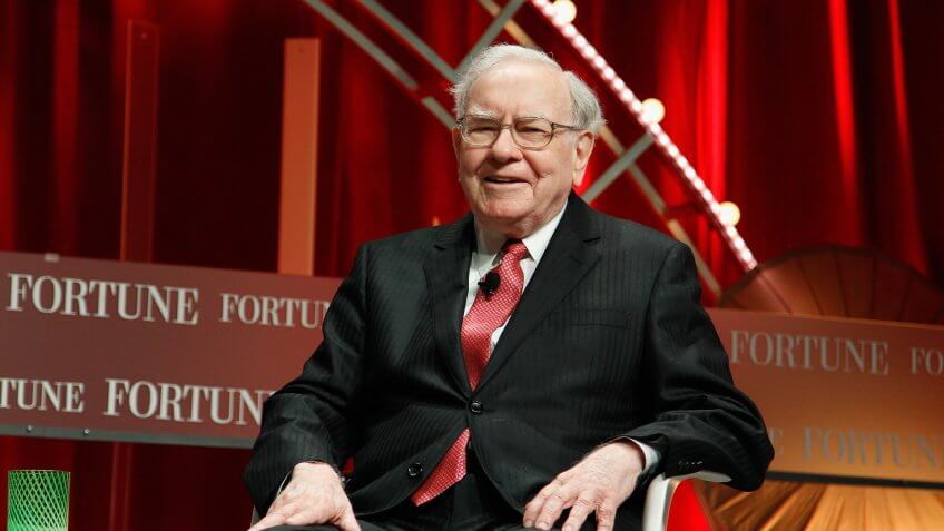 WASHINGTON, DC - OCTOBER 13: Warren Buffett speaks onstage during Fortune's Most Powerful Women Summit - Day 2 at the Mandarin Oriental Hotel on October 13, 2015 in Washington, DC.