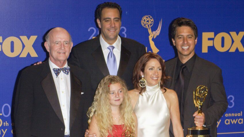 Featureflash Photo AgencyStock photo ID: 97882430Everybody Loves Raymond stars PETER BOYLE (left), BRAD GARRETT, MADYLIN SWEETEN, PATRICIA HEATON & RAY ROMANO at the 55th Annual Emmy Awards in Los Angeles.