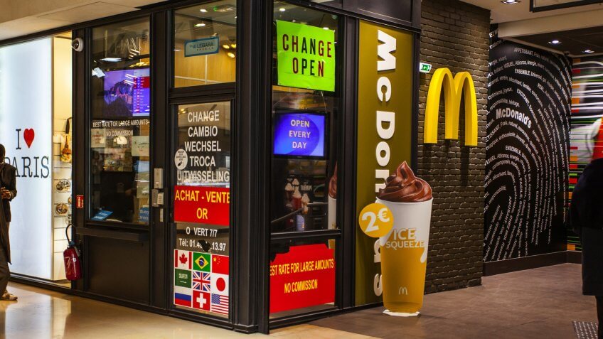 McDonalds restaurant at Avenue des Champs-Elysees.