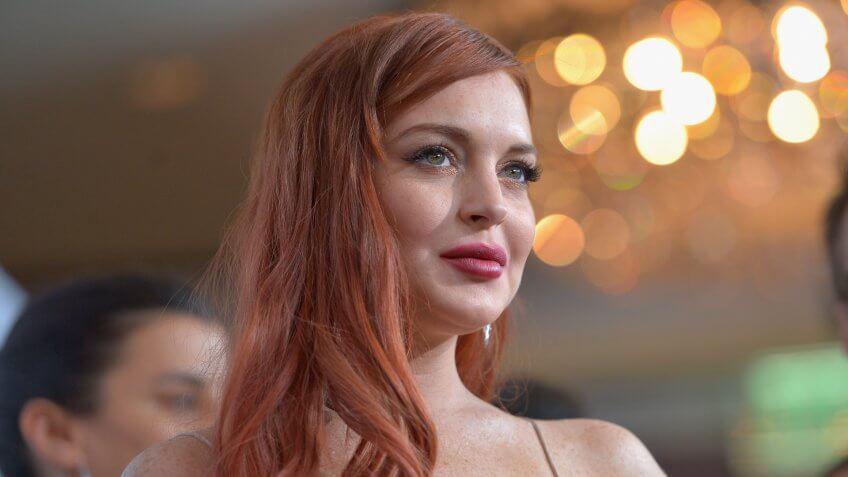 BEVERLY HILLS, CA - NOVEMBER 20: Actress Lindsay Lohan attends a private dinner for the Lifetime premier of "Liz & Dick" at Beverly Hills Hotel on November 20, 2012 in Beverly Hills, California.