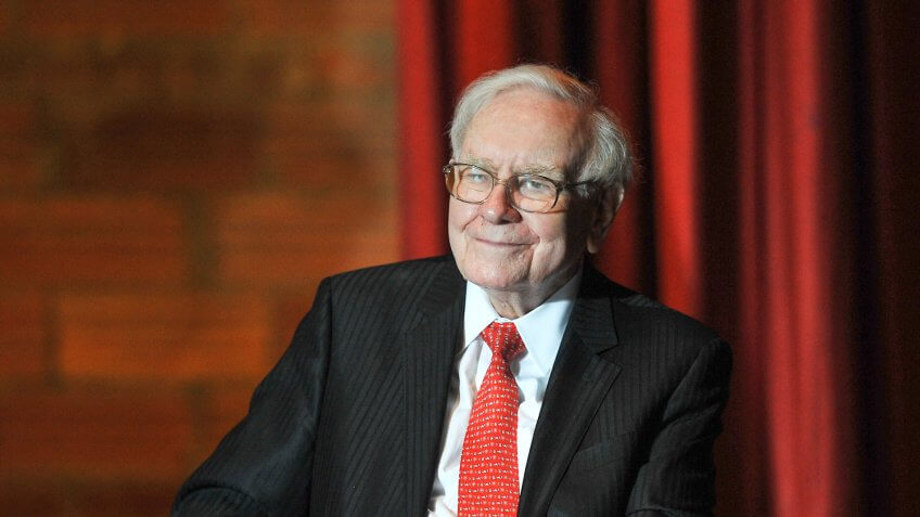 OMAHA, NE-DECEMBER 16: Billionaire Businessman Warren Buffett listens to Democratic Presidential Candidate Hillary Rodham Clinton at a Town Hall rally at Sokol Auditorium December 16, 2015 in Omaha, Nebraska.
