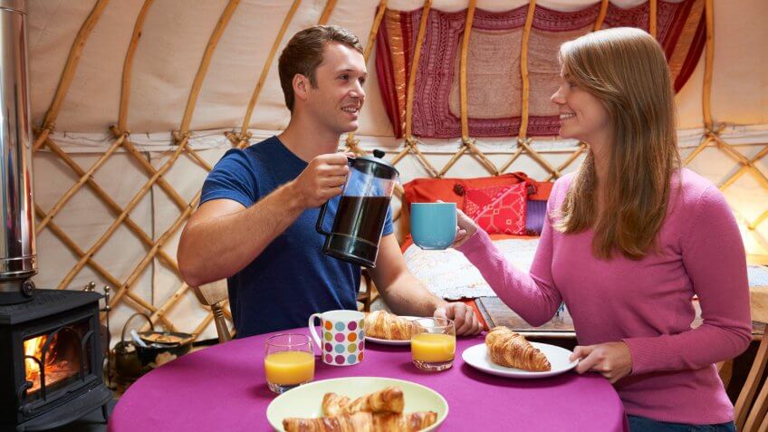 Growing popularity of "glamping" holidays.