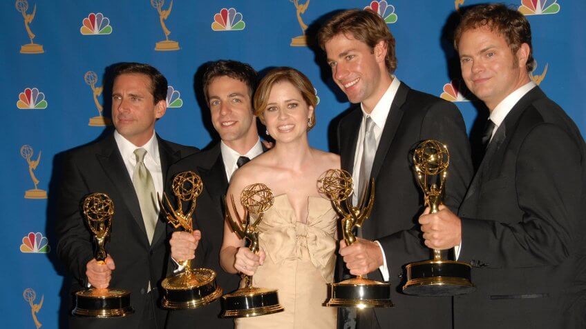 LOS ANGELES - AUGUST 27: the Cast of "The Office" in the Press Room at the 58th Annual Primetime Emmy Awards in The Shrine Auditorium August 27, 2006 in Los Angeles, CA.
