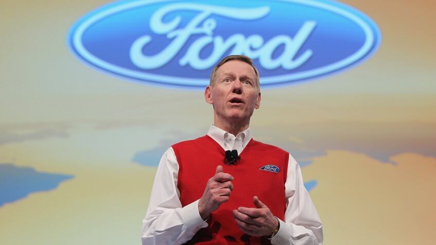 HANOVER, GERMANY - MARCH 01: Alan Mulally, CEO of Ford Motor Co.