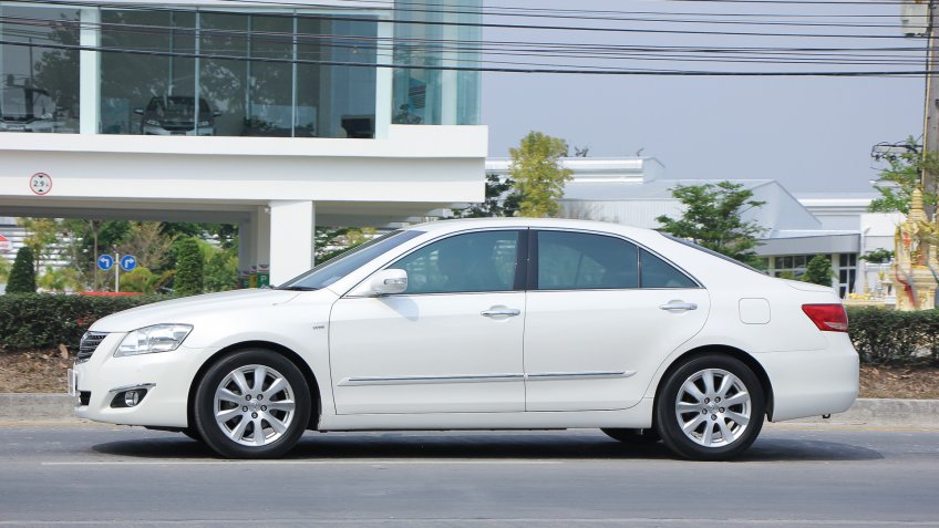 Chiangmai, Thailand -February 25 2016: Private car, Toyota Camry.