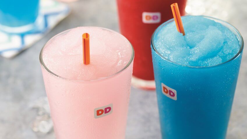 3 coolattas, LTO coolattas, blue raspberry coolatta, cold beverages, colored chicklet, coolatta lineup, coolatta lineup lifestyle, coolattas lifestyle, frozen beverages, glass cup, horizontal, lifestyle, orange straw, pink lemonade coolatta, strawberry coolatta, three coolattas, vertical, vertical and horizontal, food, horizontal and vertical