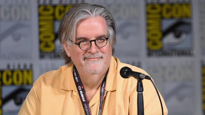 SAN DIEGO, CA - JULY 22: Writer/producer Matt Groening attends "The Simpsons" panel during Comic-Con International 2017 at San Diego Convention Center on July 22, 2017 in San Diego, California.