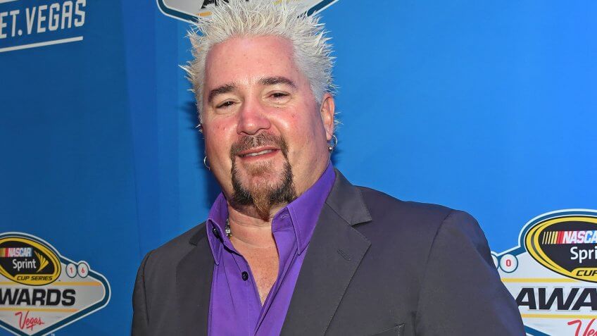 LAS VEGAS, NV - DECEMBER 02: Chef and television personality Guy Fieri attends the 2016 NASCAR Sprint Cup Series Awards at Wynn Las Vegas on December 2, 2016 in Las Vegas, Nevada.