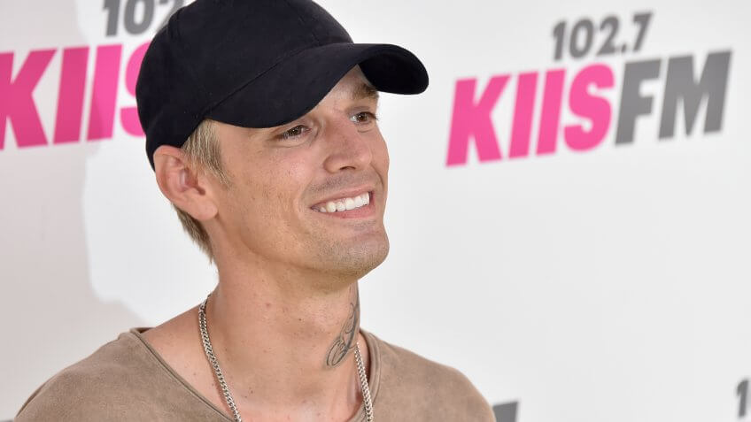 CARSON, CA - MAY 13: Aaron Carter attends 102.